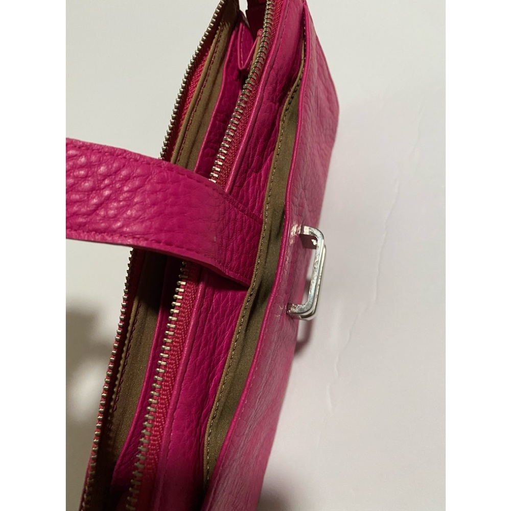 Liz Claiborne Leather Clutch Wallet Silver Chain Strap - Picture 6 of 12